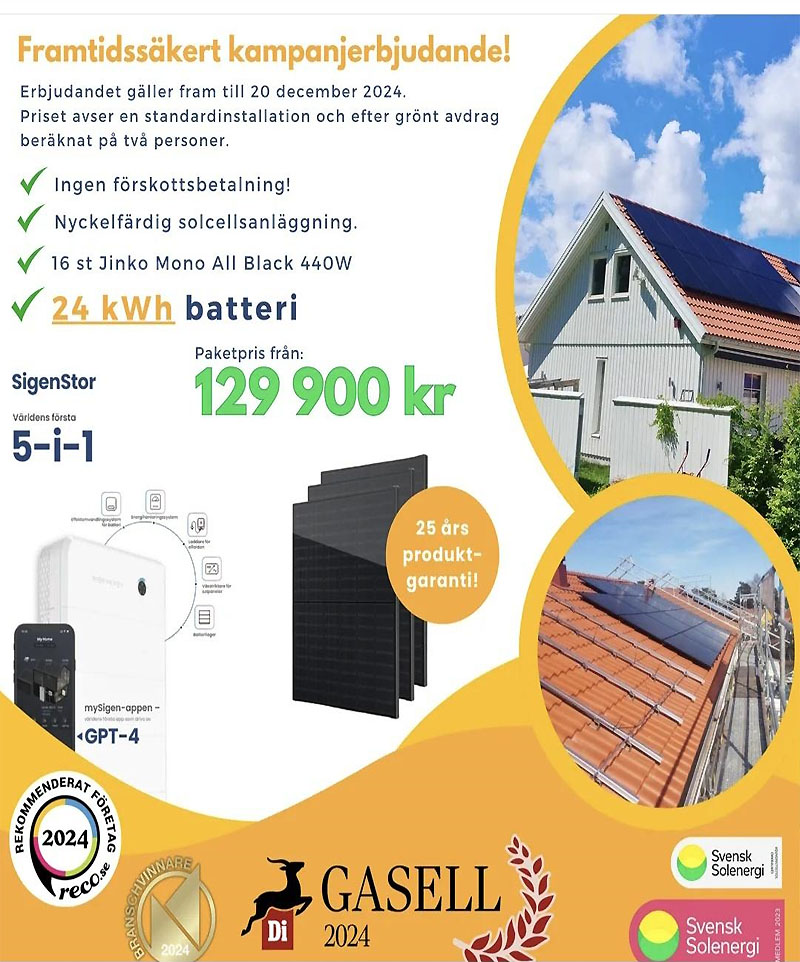 SigenStor 24 kWh kampanj